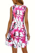 'Vanya' Printed Wide Strap Mini Dress - Celes Fashion